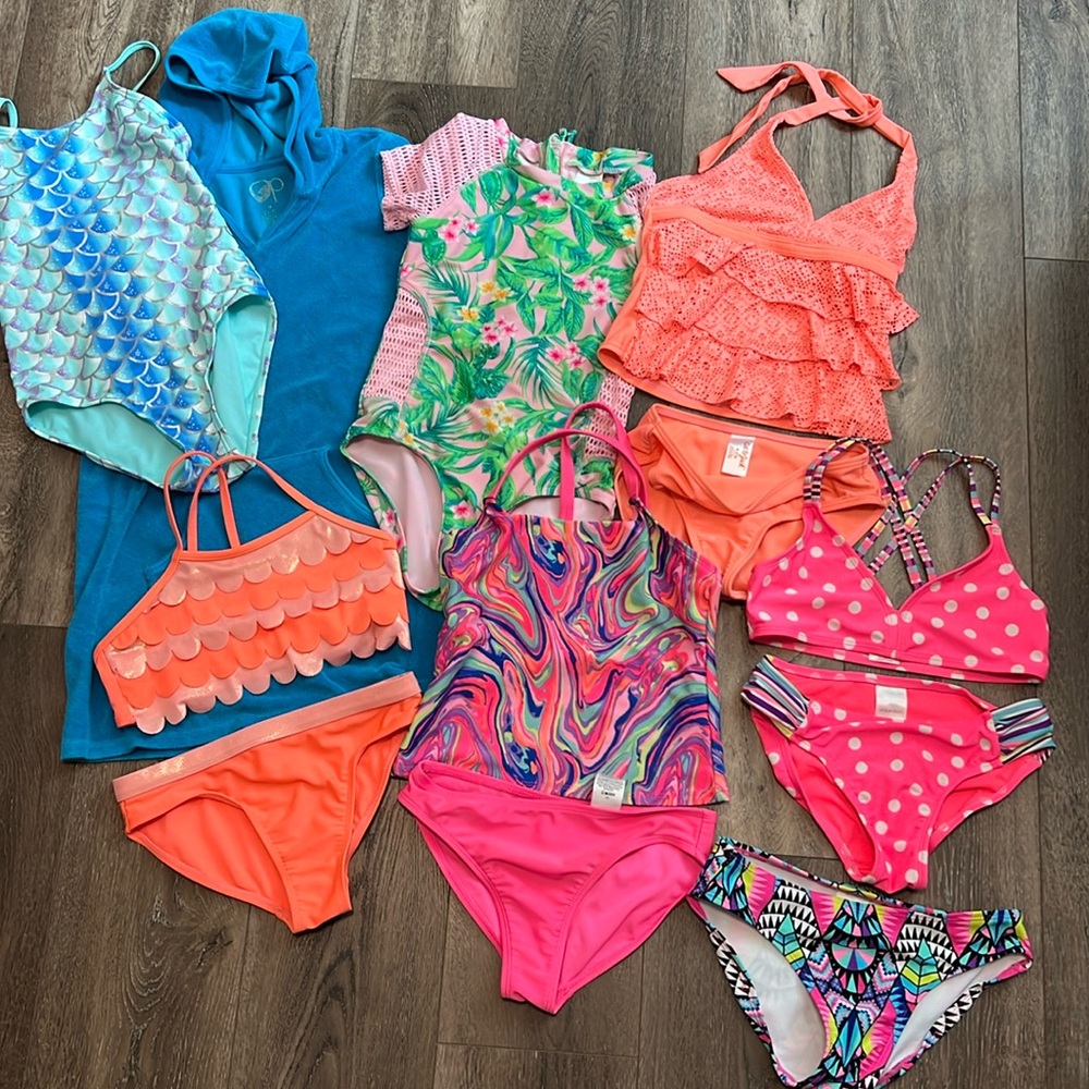 Girls Swim Suit  7-8 Bundle